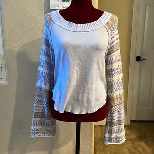 Free People Thermal/Knit Lavender Sweater